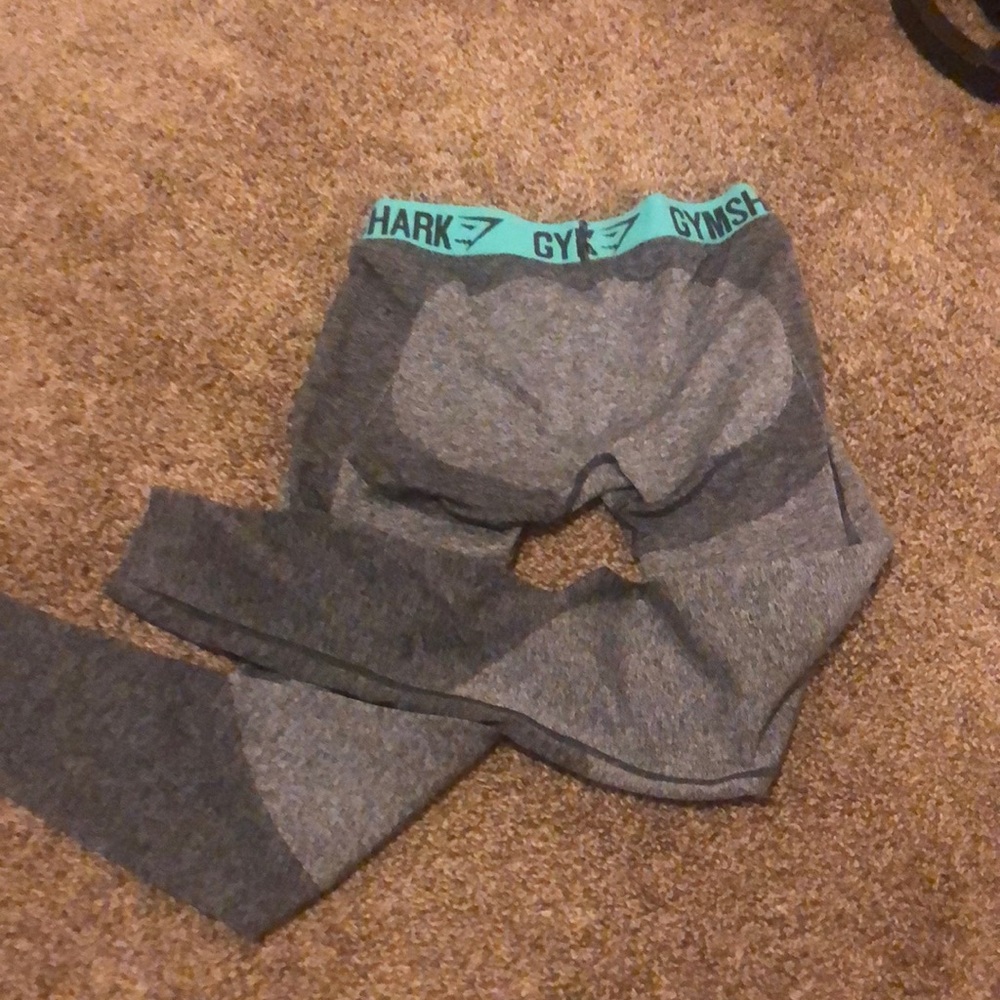 Gymshark grey and teal leggings